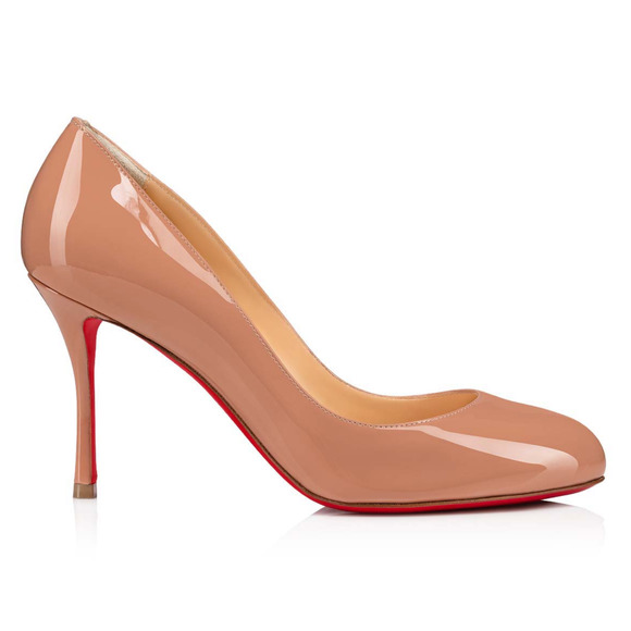 Christian Louboutin Dolly Pump 85 Blush Nude Patent Leather Classic Heel 39 - Picture 3 of 13